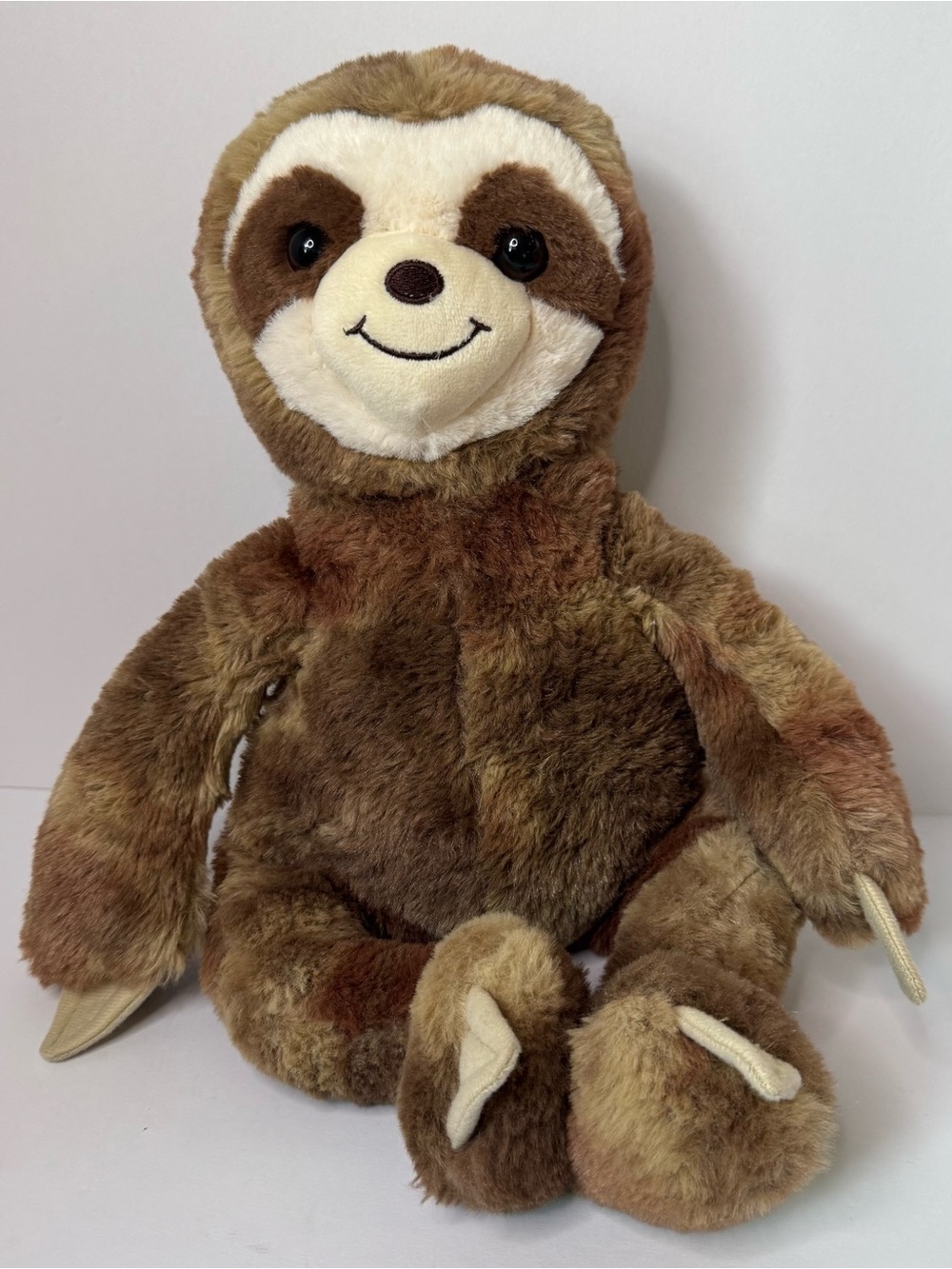 Brown Sloth Plush Soft 15” Embroidered Stuffed Animal Medium Size Walmart